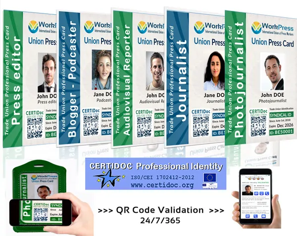 Carte de presse certifiée - Validation CERTIdoc